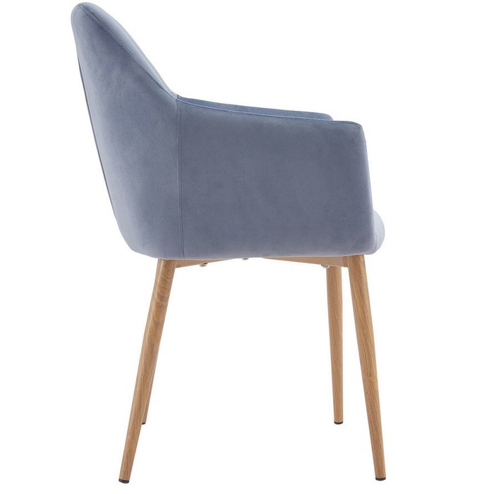 Стул Rome сине-серого цвета - лучшие Обеденные стулья в INMYROOM
