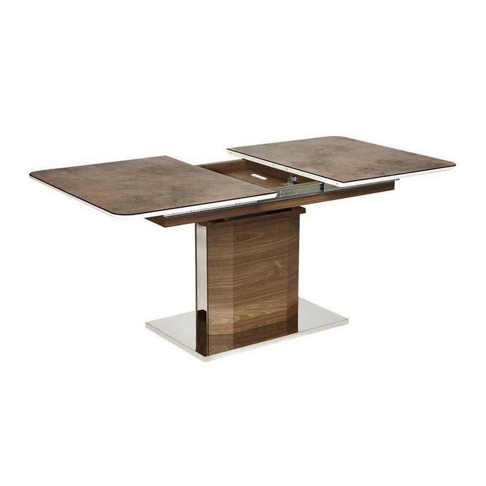 Обеденный стол раскладной Radliffe коричневого цвета - купить Обеденные столы по цене 23490.0