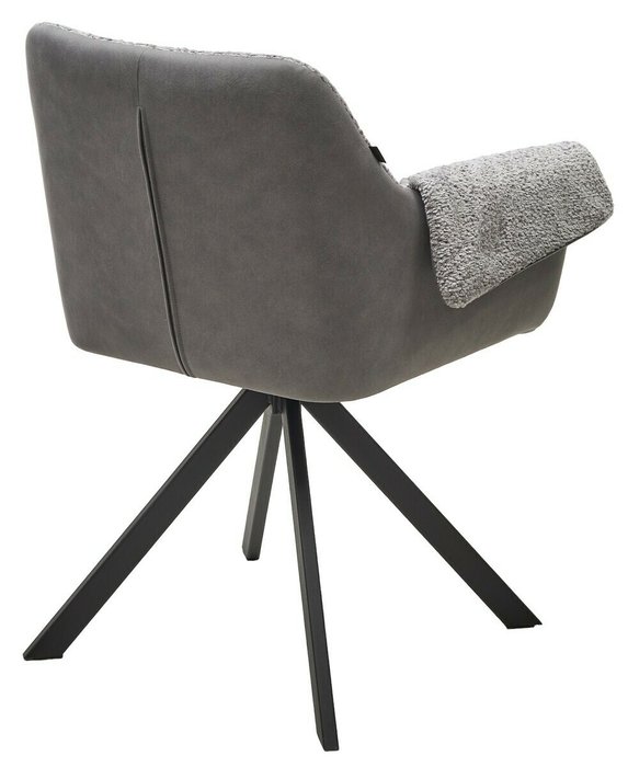 Стул вращающийся Элефант серого цвета - лучшие Обеденные стулья в INMYROOM