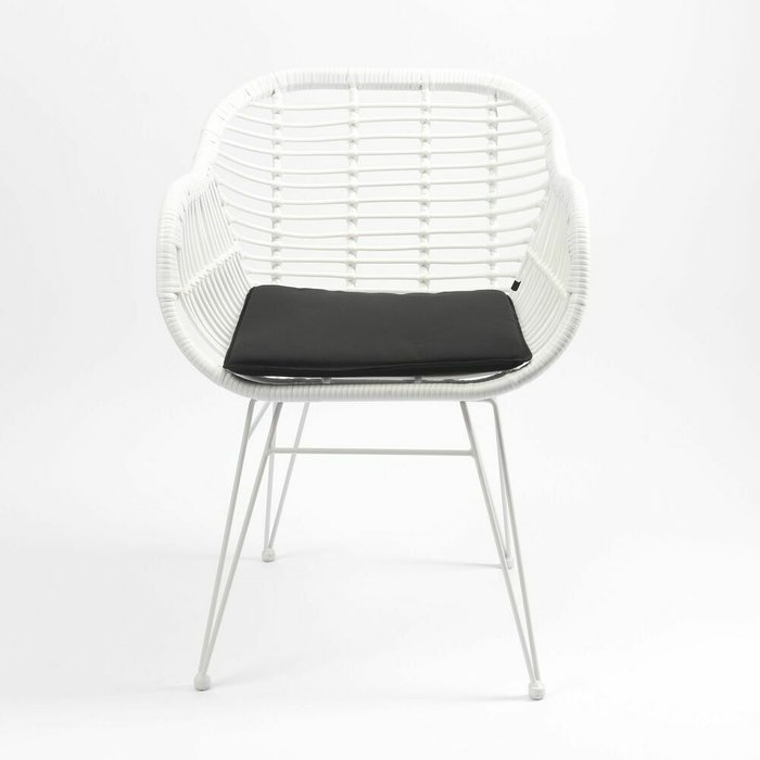 Стул плетеный Малибу белого цвета - купить Садовые стулья по цене 14500.0