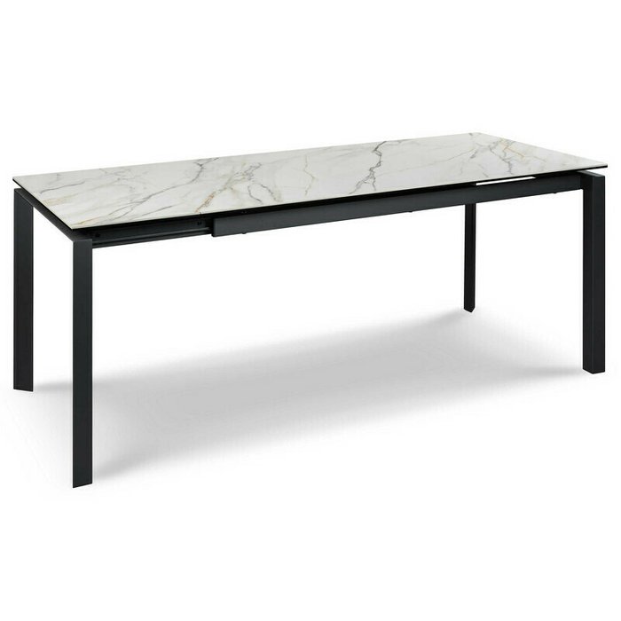 Раздвижной обеденный стол Toledo светло-серого цвета - лучшие Обеденные столы в INMYROOM
