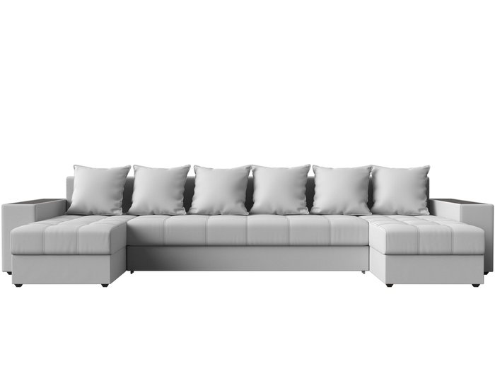 Уловой диван-кровать Дубай белого цвета (экокожа) - купить Угловые диваны по цене 75999.0