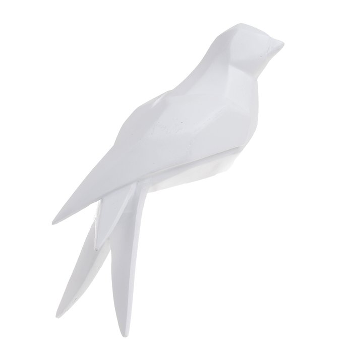 Декор настенный Птичка белого цвета