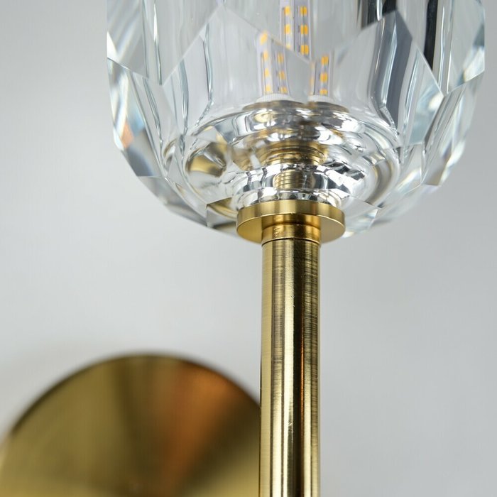Бра RH Boule de Cristal Single Sconce Brass - лучшие Бра и настенные светильники в INMYROOM