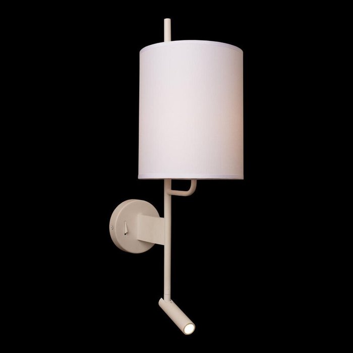 Бра Ritz 10253W/B White (ткань, цвет белый) - купить Бра и настенные светильники по цене 9600 Бра Ritz 10253W/B White (ткань, цвет белый) - купить Бра и настенные светильники по цене 9600