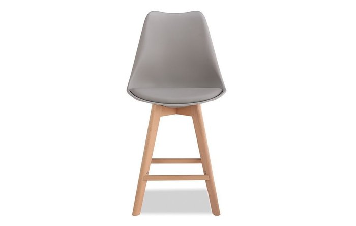 Стул полубарный Ulla серого цвета - купить Барные стулья по цене 9944.0