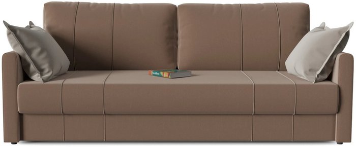 Диван-кровать прямой Римини kabrio 07 коричневого цвета - купить Прямые диваны по цене 35000.0
