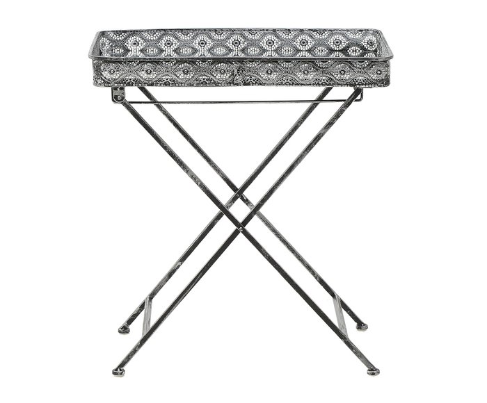 Стол-поднос складной серебристого цвета - купить Сервировочные столики по цене 7000.0
