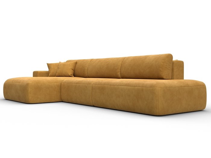 Угловой диван-кровать Лига 036 Модерн Лонг желтого цвета левый - лучшие Угловые диваны в INMYROOM Угловой диван-кровать Лига 036 Модерн Лонг желтого цвета левый - лучшие Угловые диваны в INMYROOM