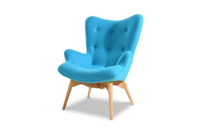 Кресло Phyllis голубого цвета - купить Интерьерные кресла по цене 43700.0