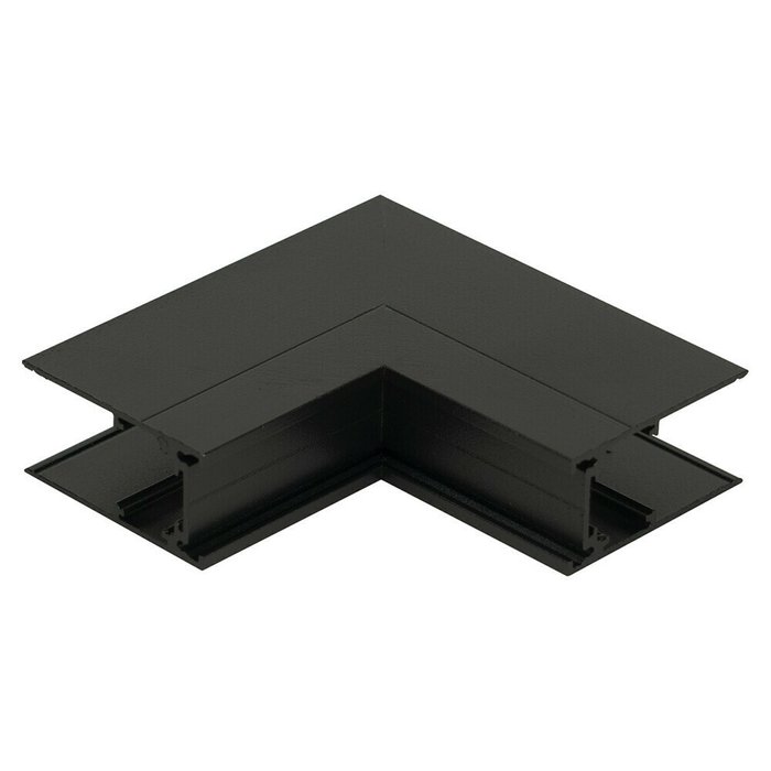 Соединитель угловой Tech черного цвета - лучшие Соединитель (коннектор) для треков в INMYROOM