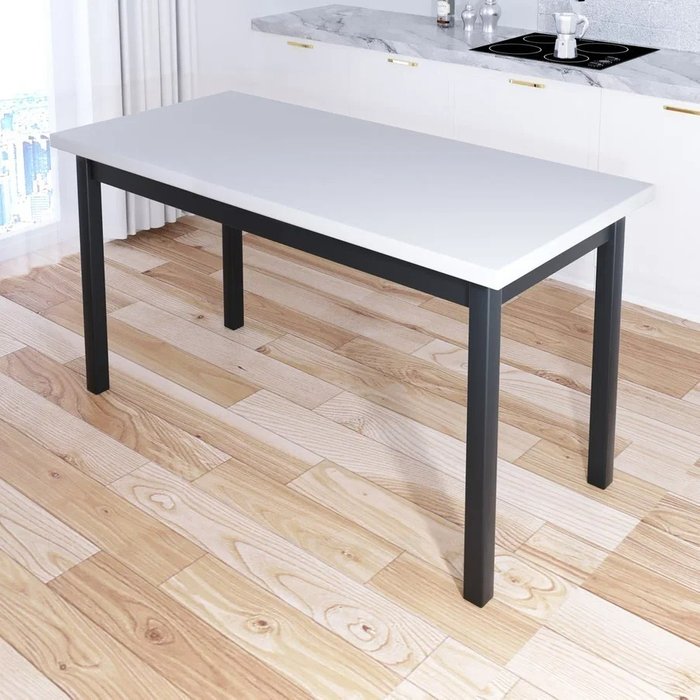 Обеденный стол Классика 130х80 бело-серого цвета - купить Обеденные столы по цене 13004.0