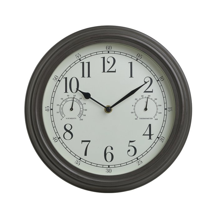 Часы настенные Gallon черно-белого цвета