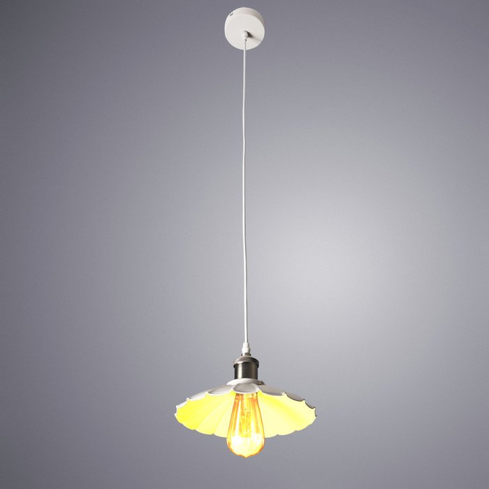 Подвесной светильник из металла белого цвета - купить Подвесные светильники по цене 1820.0