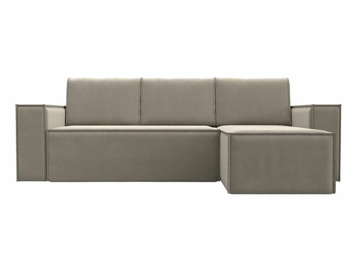 Угловой диван-кровать Куба бежевого цвета правый угол - купить Угловые диваны по цене 55999.0
