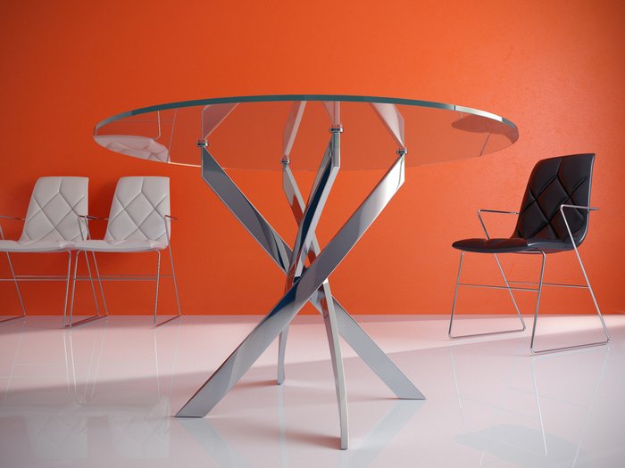 Стол обеденный с круглой столешницей - лучшие Обеденные столы в INMYROOM