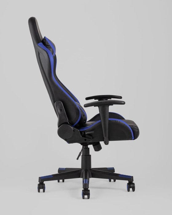 Кресло игровое Top Chairs Gallardo черно-синего цвета - лучшие Офисные кресла в INMYROOM