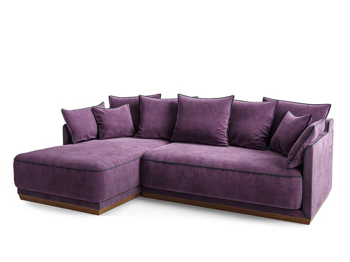 Диван Soho фиолетового цвета - лучшие Угловые диваны в INMYROOM