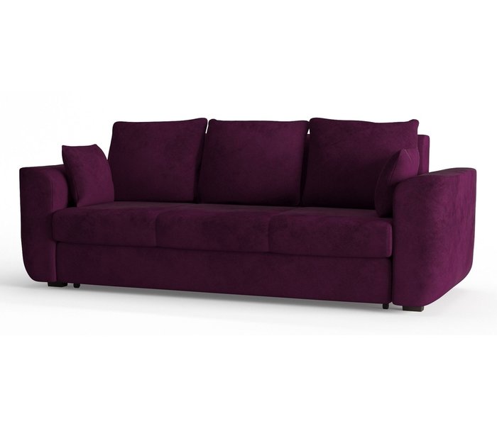 Диван-кровать Салтфорд в обивке из велюра фиолетового цвета