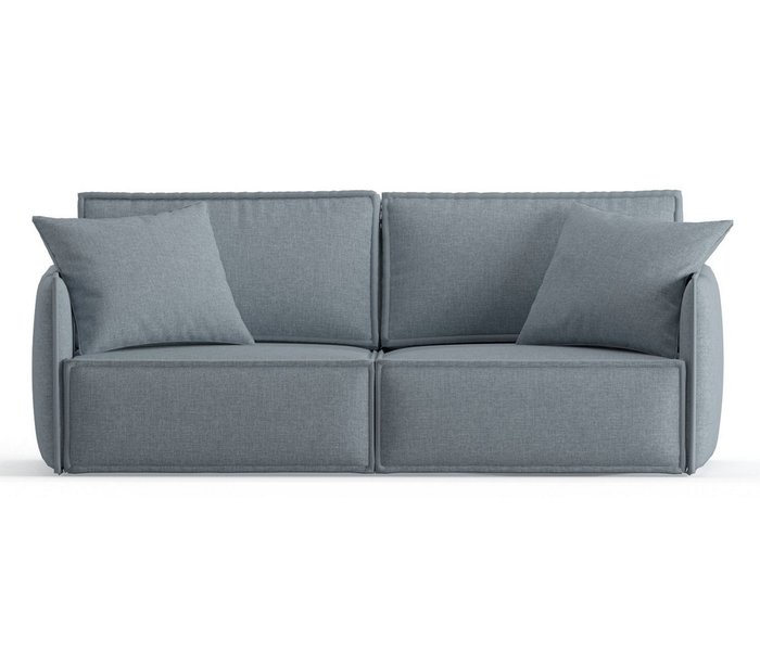 Диван-кровать из рогожки Лортон серого цвета - купить Прямые диваны по цене 41590.0