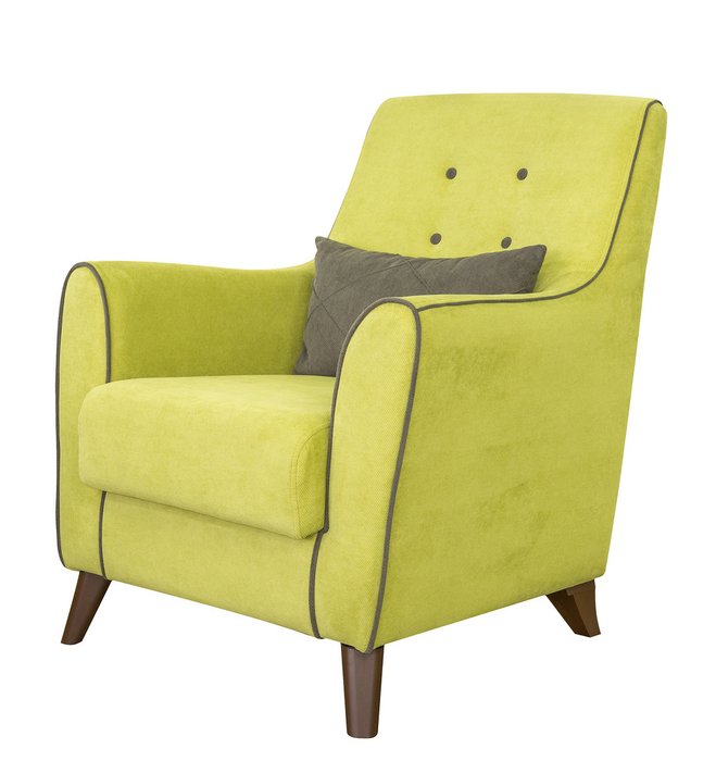 Кресло Френсис в обивке из велюра зеленого цвета - купить Интерьерные кресла по цене 12472.0