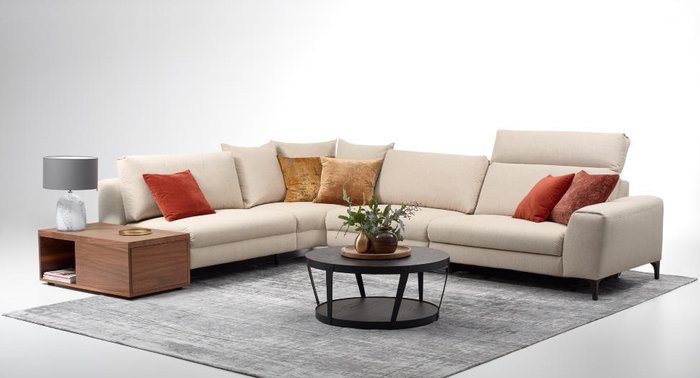 Угловой диван Donato серого цвета - купить Угловые диваны по цене 685542.0
