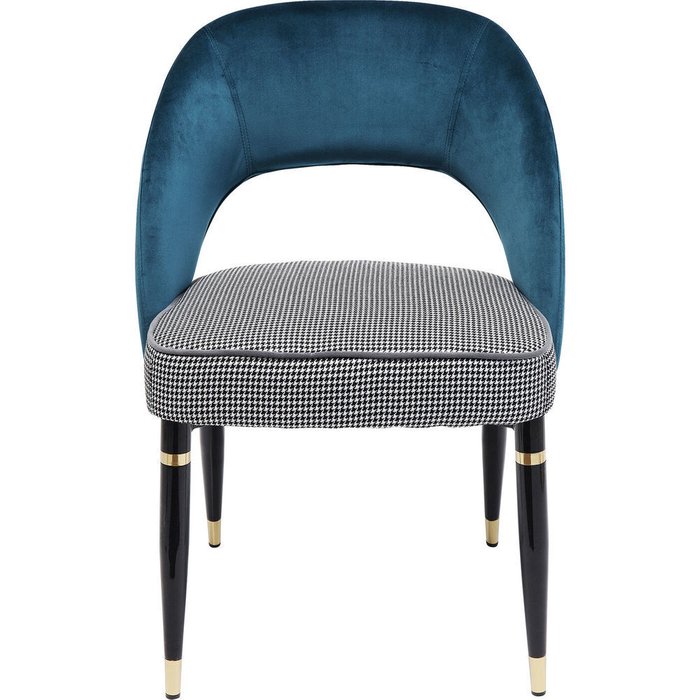 Стул мягкий Samantha синего цвета - купить Обеденные стулья по цене 27139.0