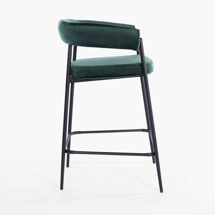 Стул полубарный Манчестер темно-зеленого цвета - лучшие Барные стулья в INMYROOM