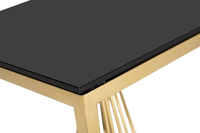 Кофейный столик черно-золотого цвета - лучшие Кофейные столики в INMYROOM