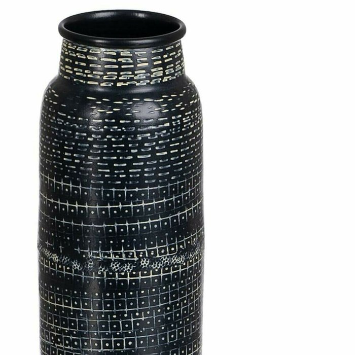 Ваза Чёрный Алюминий 9 x 9 x 25,5 cm - купить Вазы  по цене 2863.0
