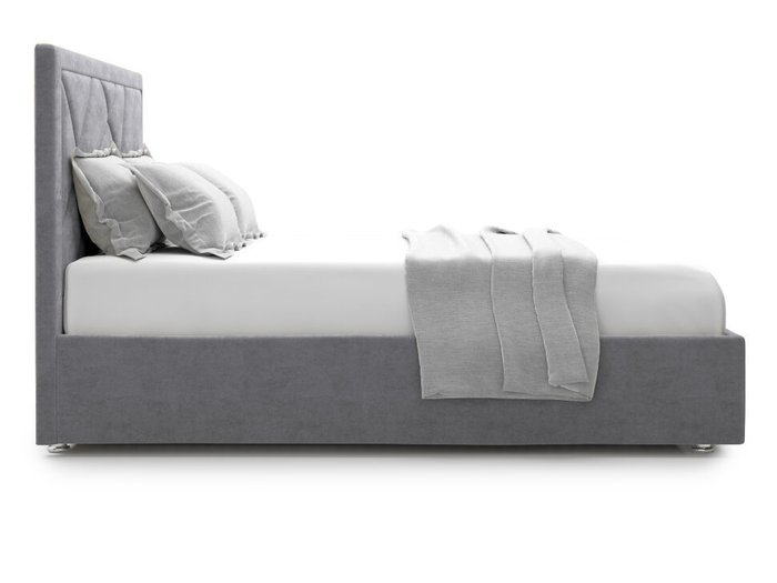 Кровать Premium Milana 3 160х200 серого цвета с подъемным механизмом - лучшие Кровати для спальни в INMYROOM