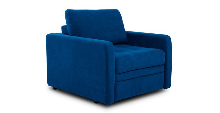 Кресло-кровать выкатное Бруно синего цвета - купить Интерьерные кресла по цене 59112.0