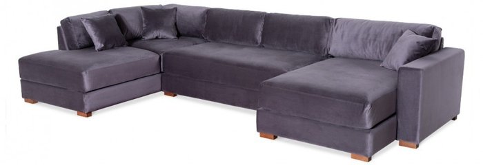 Диван Kvadro серого цвета - купить Угловые диваны по цене 262200.0