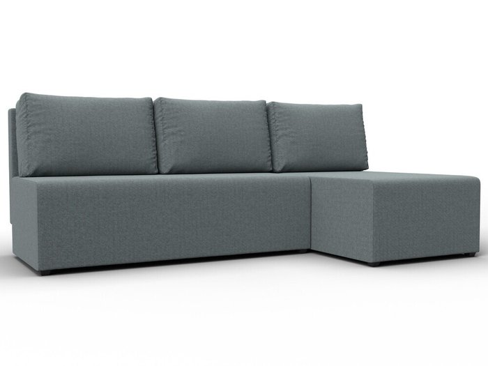 Угловой диван-кровать Поло серого цвета правый Угловой диван-кровать Поло серого цвета правый