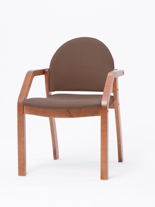 Стул-кресло Джуно коричневого цвета - лучшие Обеденные стулья в INMYROOM