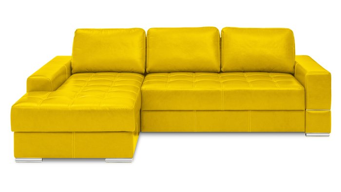 Угловой диван-кровать Матео желтого цвета - лучшие Угловые диваны в INMYROOM