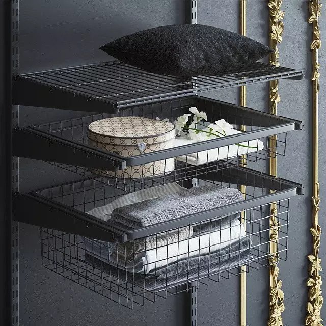 Проволочная полка 60x41 черного цвета - лучшие Комплектующие для гардеробных систем в INMYROOM Проволочная полка 60x41 черного цвета - лучшие Комплектующие для гардеробных систем в INMYROOM