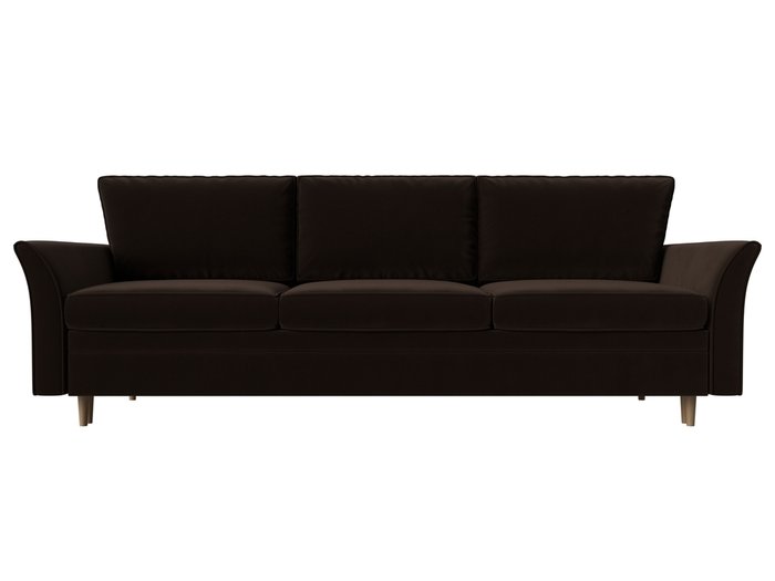 Прямой диван-кровать София коричневого цвета - купить Прямые диваны по цене 54999.0