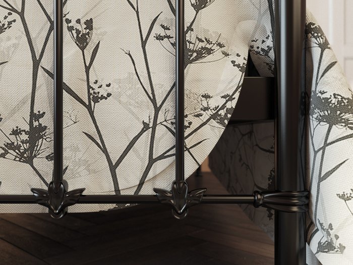 Кровать Гвардиан 120х200 черно-глянцевого цвета - лучшие Кровати для спальни в INMYROOM