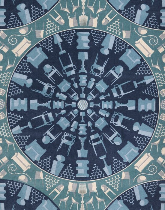 Ковер Carpet синего цвета 200х300 - купить Ковры по цене 144423.0