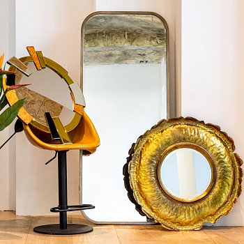 Настенное зеркало Сьюприм из разноцветных сегментов - купить Настенные зеркала по цене 17000.0