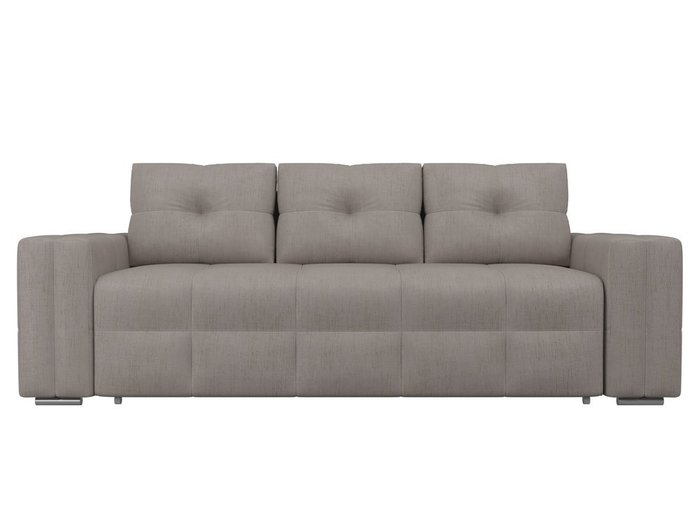 Прямой диван-кровать Леос  бежевого цвета - купить Прямые диваны по цене 36290.0
