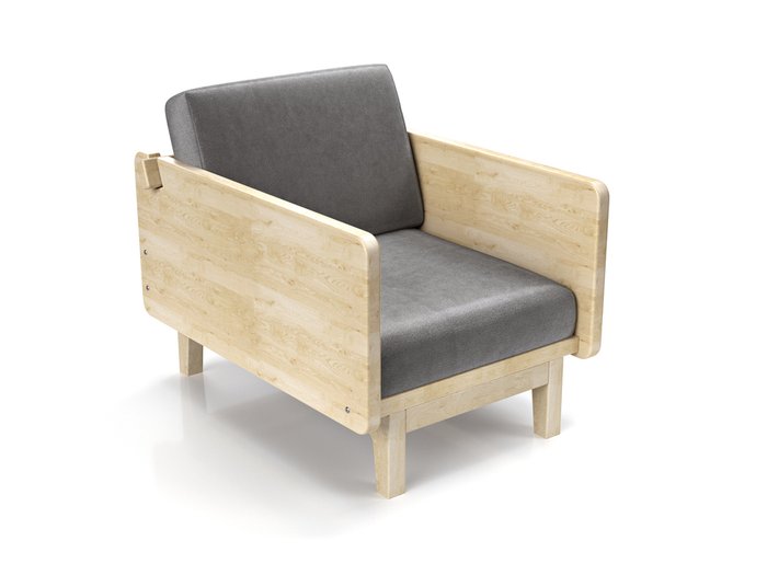 Кресло Двалин серого цвета - купить Интерьерные кресла по цене 25990.0