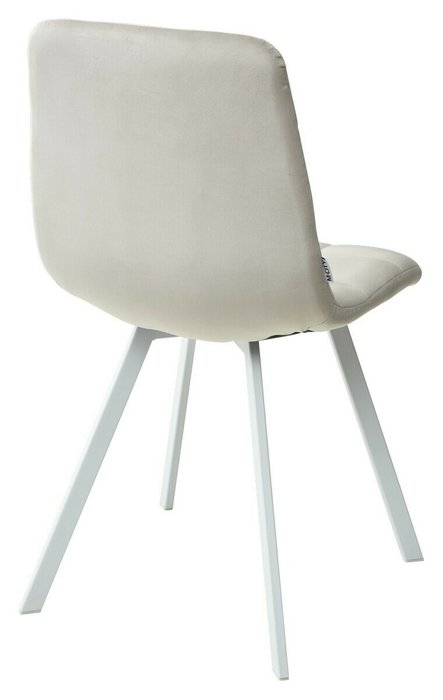 Стул Chilli Square серебристо-серого цвета (велюр) - лучшие Обеденные стулья в INMYROOM