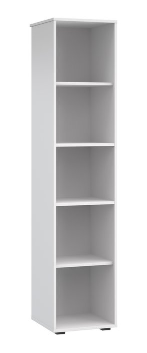 Шкаф-пенал Оскар серо-белого цвета - купить Шкафы распашные по цене 8836.0