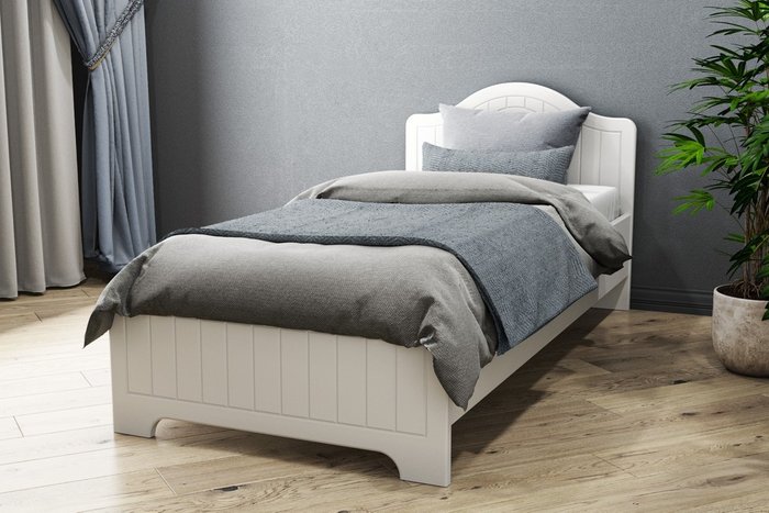 Кровать Монблан 90х200 белого цвета - лучшие Кровати для спальни в INMYROOM