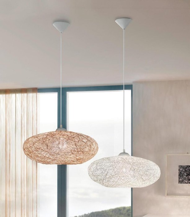 Подвесной светильник Campilo 93373 (ткань, цвет белый) - купить Подвесные светильники по цене 13890 Подвесной светильник Campilo 93373 (ткань, цвет белый) - купить Подвесные светильники по цене 13890