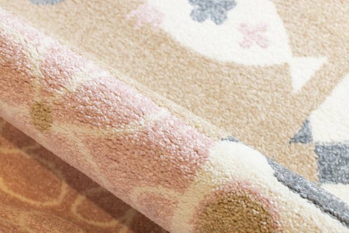 Ковер детский Kids Patchwork 160х230 розово-бежевого цвета - лучшие Ковры для детской в INMYROOM