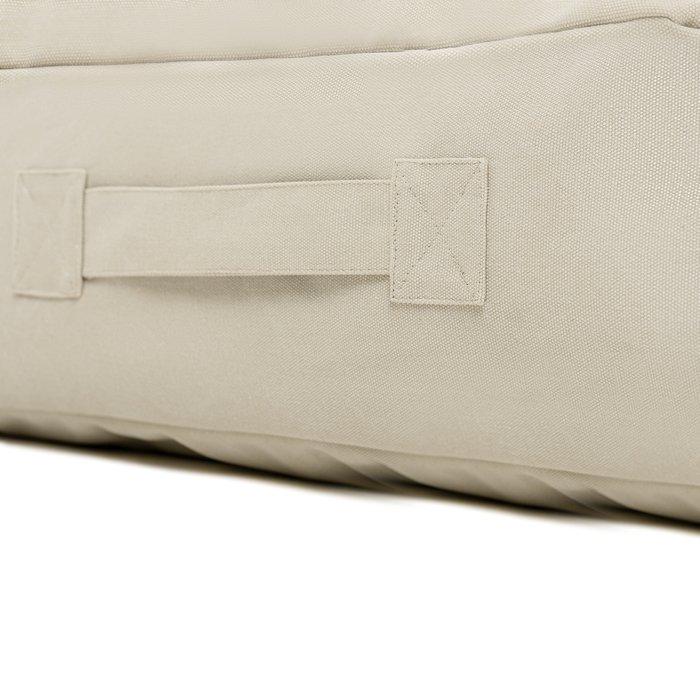 Пуф-подушка из натурального хлопка серо-бежевого цвета - лучшие Бескаркасная мебель в INMYROOM