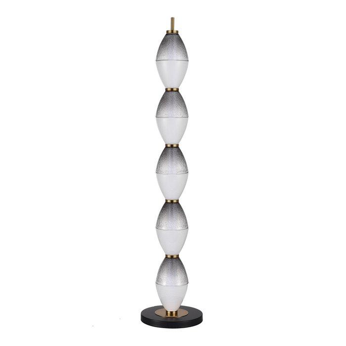 Светильник напольный ST-Luce Черный/Белый, Дымчатый LED 1*35W 3000K ICE - лучшие Торшеры в INMYROOM